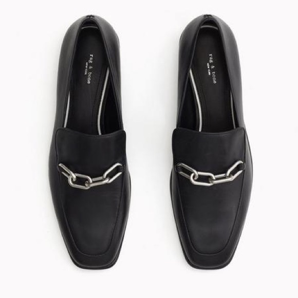 Rag & Bone ASLEN LOAFER - leather Square-toed loafers - Sz 37 S84-18 - Picture 3 of 12
